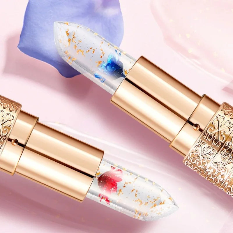 Temperature Changing Flower Lipstick Moisturizing Crystal Lip Balm