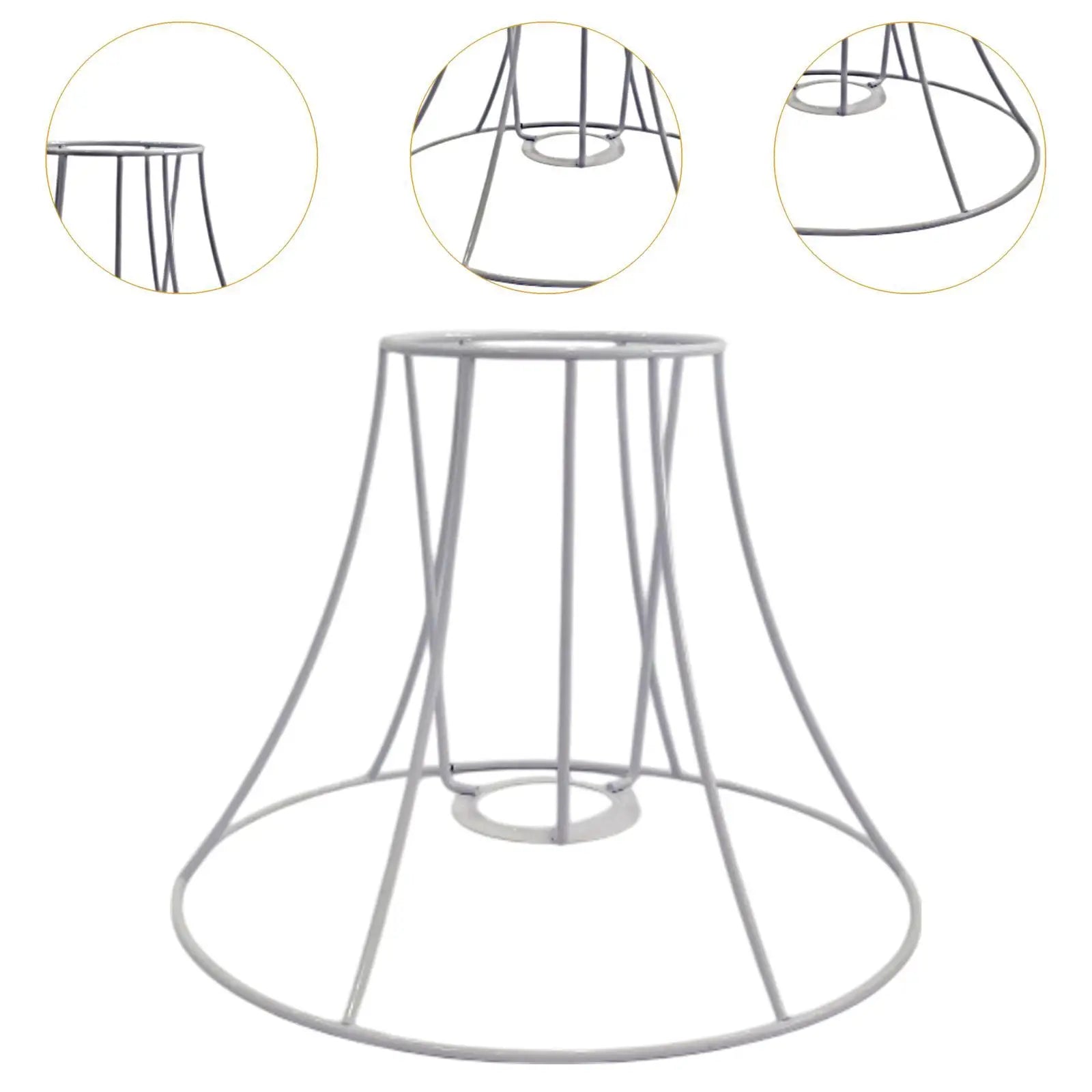 Lamp Cover Lamp Shade Frame Decor Easy Intallation Pendant Bracket Wire Lamp Zpaxo