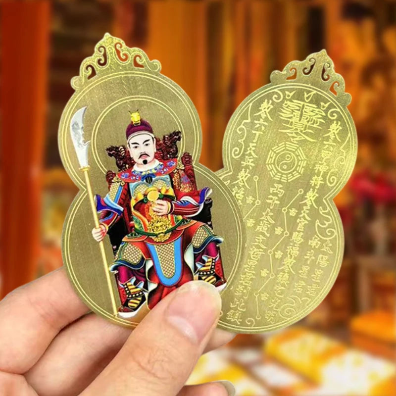 2026 Tai Sui Amulet Card Feng Shui Prayer Gold Card Exorcism Protection Buddha Gift Amulet Safe Bring In Wealth And Treasure Zpaxo