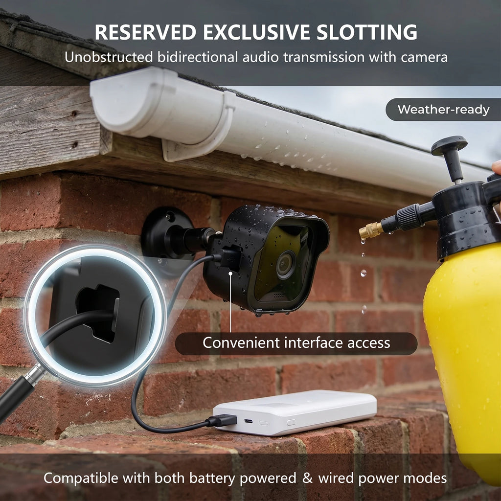 Outdoor Camera Wall Mount Bracket For Blink Outdoor 4 3 Gen Tool Free Case Cover Weatherproof Surveillance Shield Sync Module Zpaxo