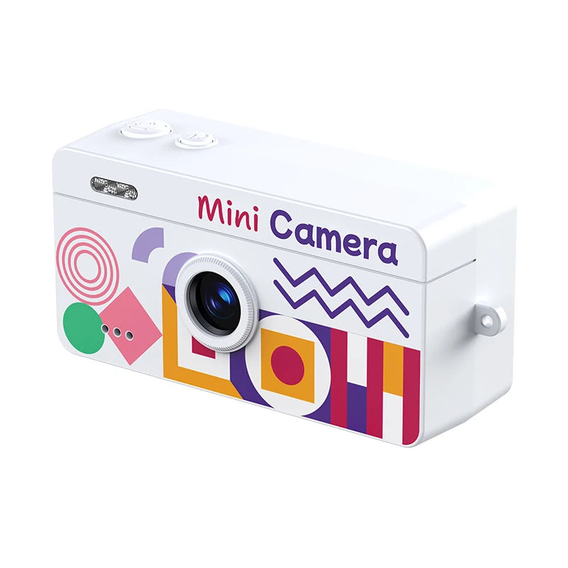 M9 Retro Mini Keychain Thumb Camera 1080P HD Recorder Multiple Filters Cam Built-in Flash Auto Focus LCD Screen Portable Camera Zpaxo M9 White Camera Add 16G