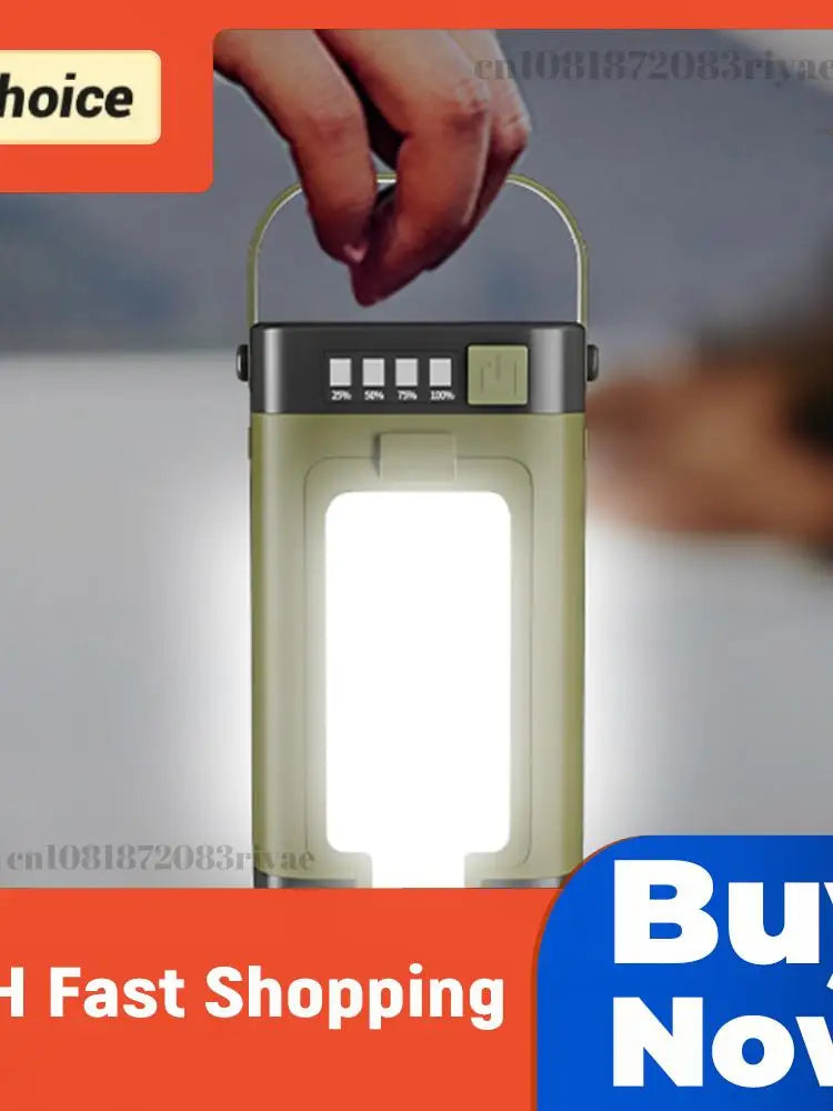 Foldable Camping Light Waterproof Rechargeable Lantern Solar LED Tent