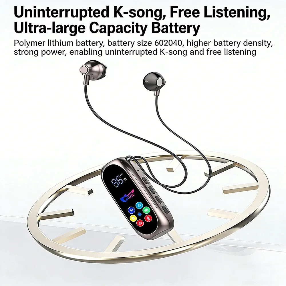 KEBIDUMEI Clip-on Earphones Bluetooth 5 4 Headphones Gaming Headsets