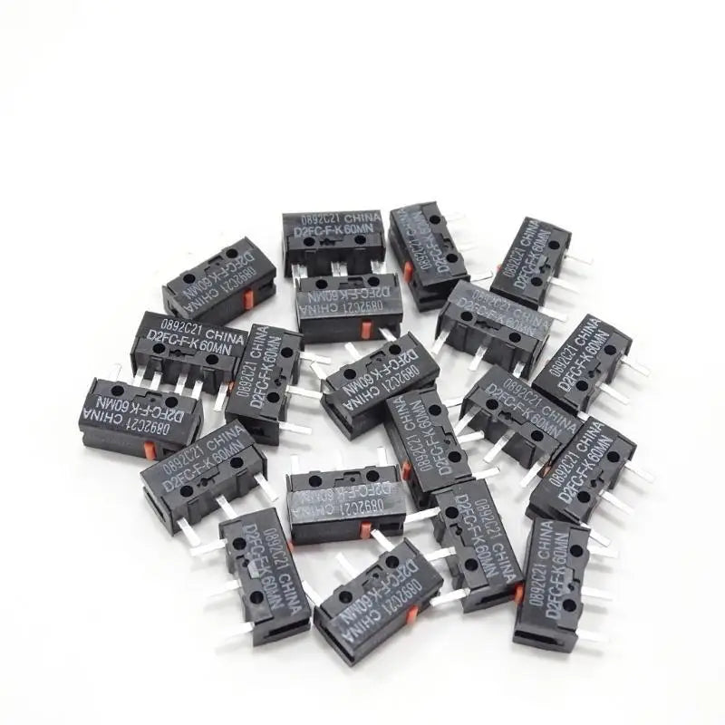 652F Mouse Microswitch D2FC-F-K Red Dot 60M Clicks Micro Switch Zpaxo