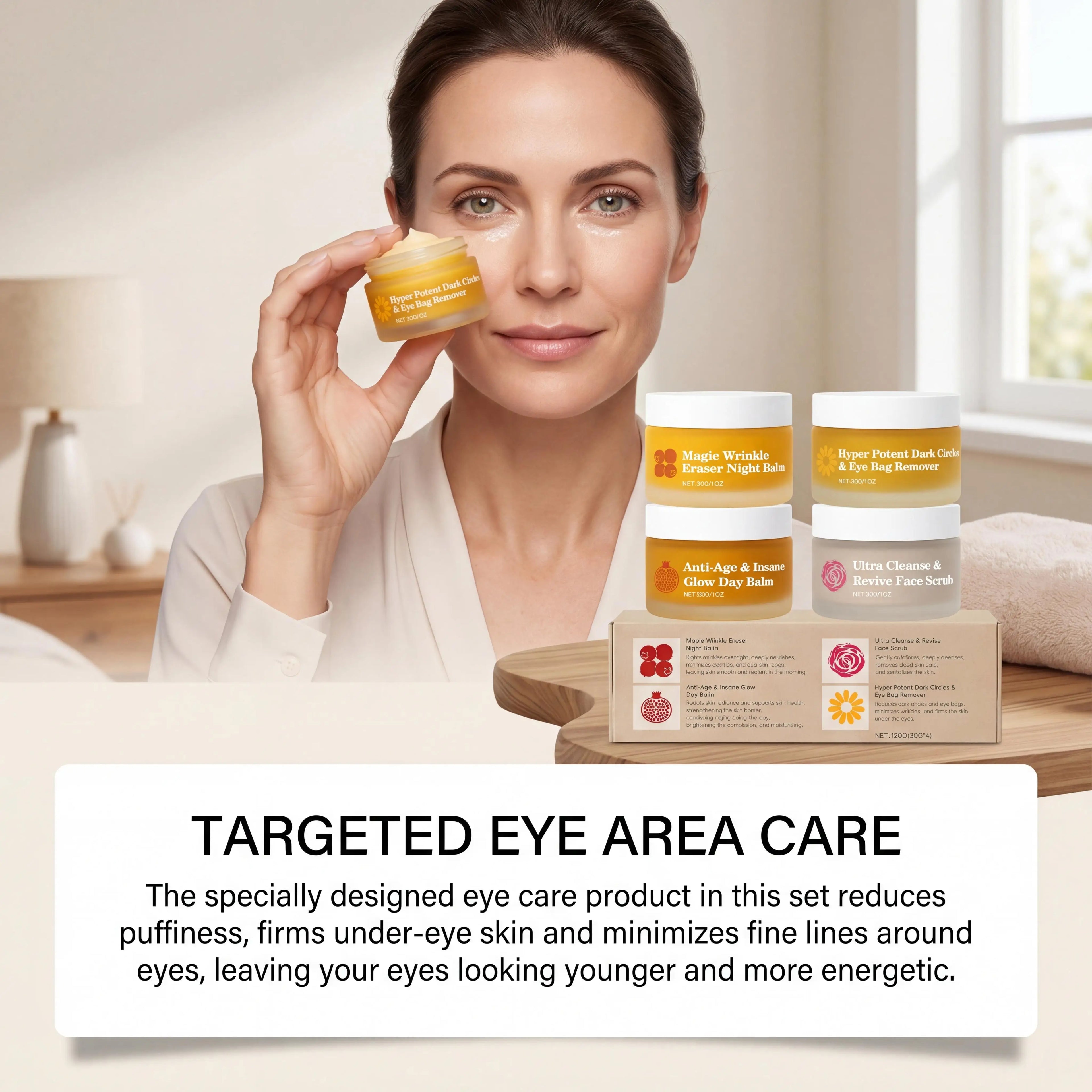 Day & Night Skincare Set – Moisturizing, Brightening & Eye Cream Skincare Set Zpaxo