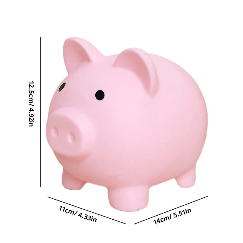 Adorable Piggy Bank Savings Jar Silicone Unbreakable Children's Money