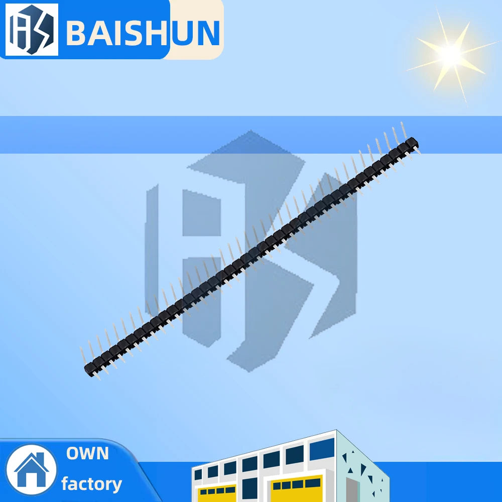 40 Pin 1x40 Single Row Male Breakable Header Right Angle Connector Zpaxo Default Title