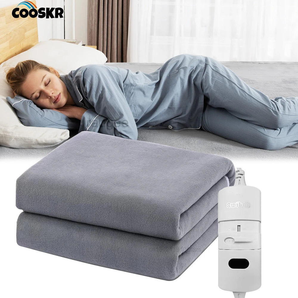 Electric Heating Pad Automatic Thermostat Bed Warmer Heated Mattress