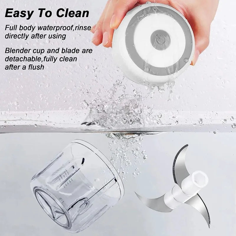 USB Electric Mini Food Chopper – Garlic Masher 100/250ML Electric Food Chopper Zpaxo