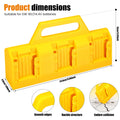 Battery Holder Rack For Dewalt Makita 18V14.4V 6Slot Electric Tool Wall Dock Slots Secure Snap Lock Mechanical Storage Organizer Zpaxo For DW 18V 6Slot