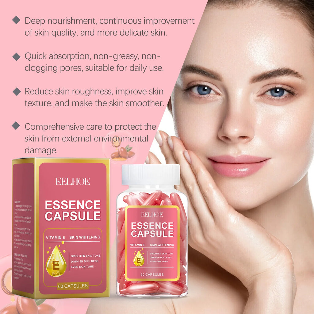 60-Pc Hyaluronic Acid & Niacinamide Brightening Serum Capsules Face Serum Capsules Zpaxo