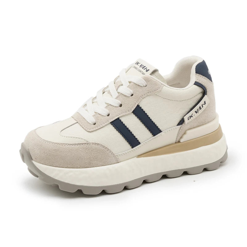 Women Autumn Fashion Hidden Heels Sports Dad Shoes Spring Platform Zpaxo 2583 Beige 36 China Mainland