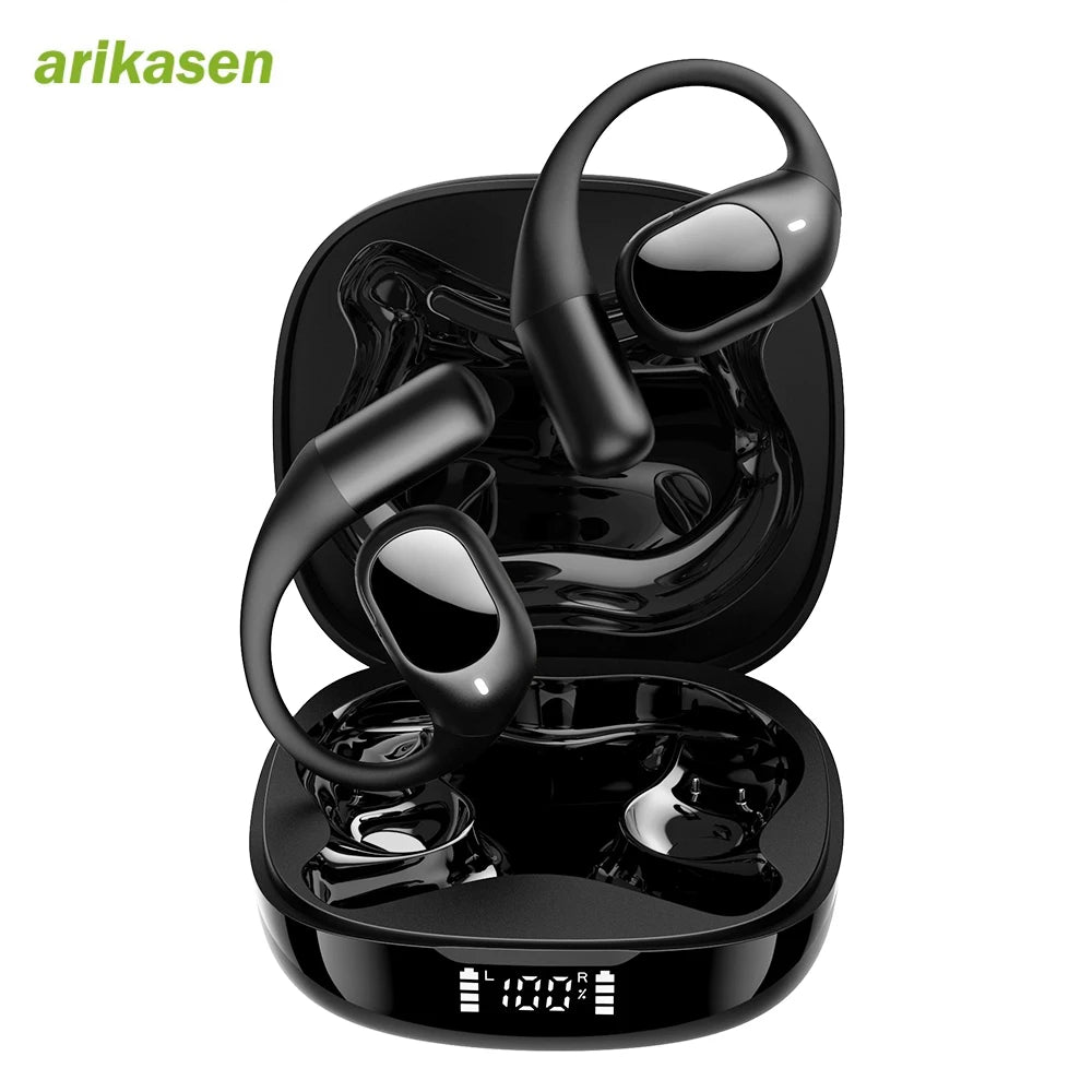 Open Sport Earbuds Wireless Open-ear Audio Freedom Effortless Fit Zpaxo black