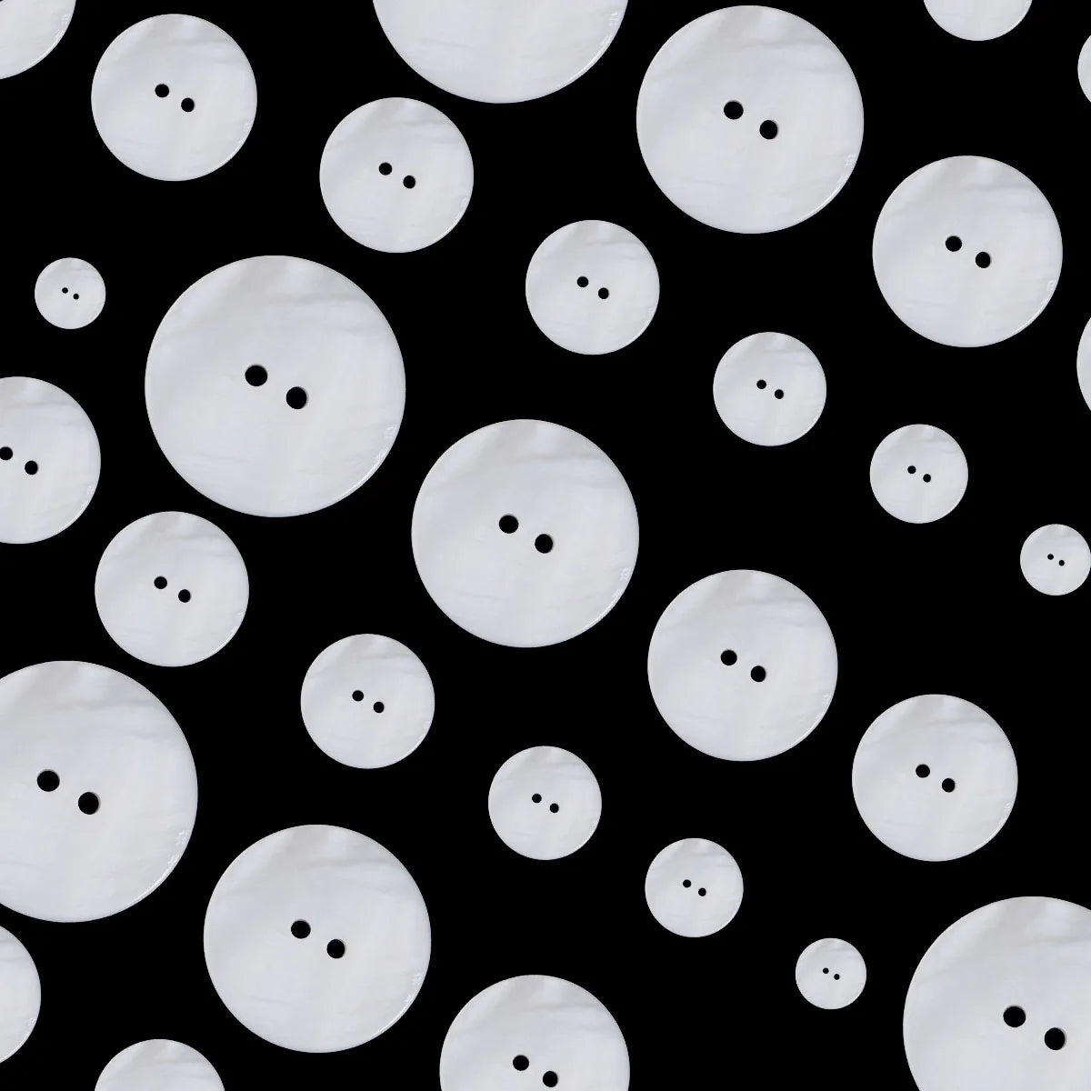 Mutil-Size Pearl Shell Buttons for Clothing Sewing Accessories DIY Crafts Garment Decoration Round 2 Hole Shell Button Zpaxo