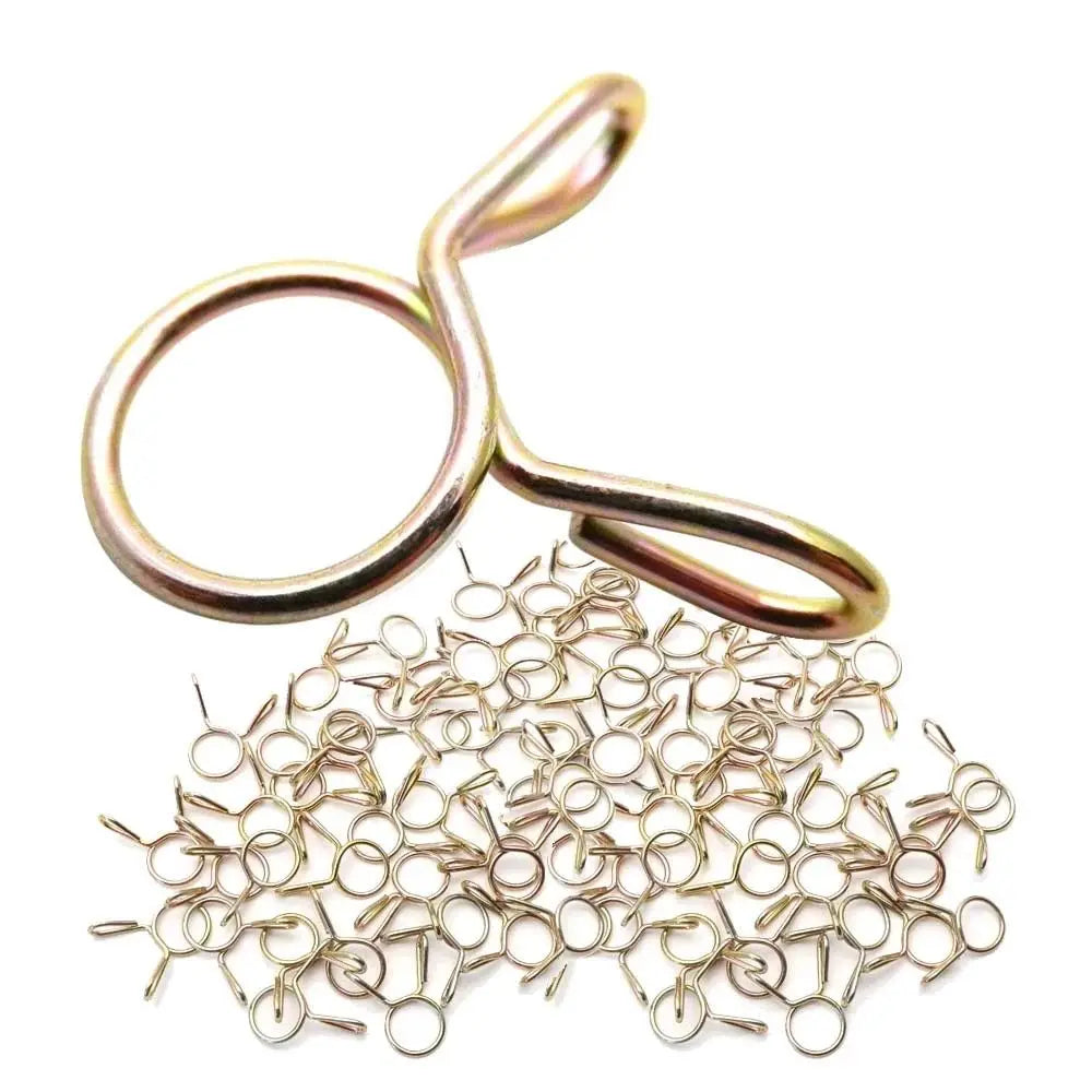 for Motorcycle Scooter Zinc Plated M5-M14 Air Tubing Water Pipe Tubing Spring Clamps Hose Clamp Fuel Line Hose Clips Zpaxo