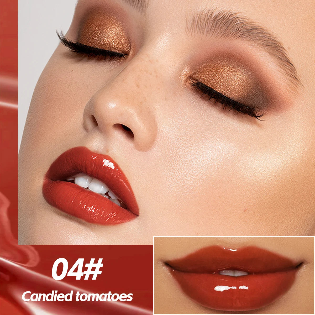 Mirror Lip Gloss Waterproof Moisturizing Lightweight Non Greasy Zpaxo 7075-04