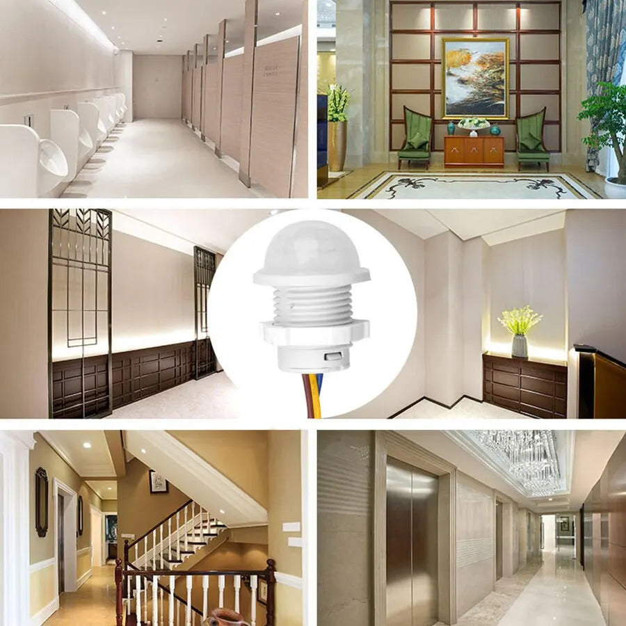 2pcs Smart Human Body Sensor 110V 220V PIR Infrared Motion Sensor Switch Auto LED On Off Light PIR Sensor Detector Smart Switch Zpaxo
