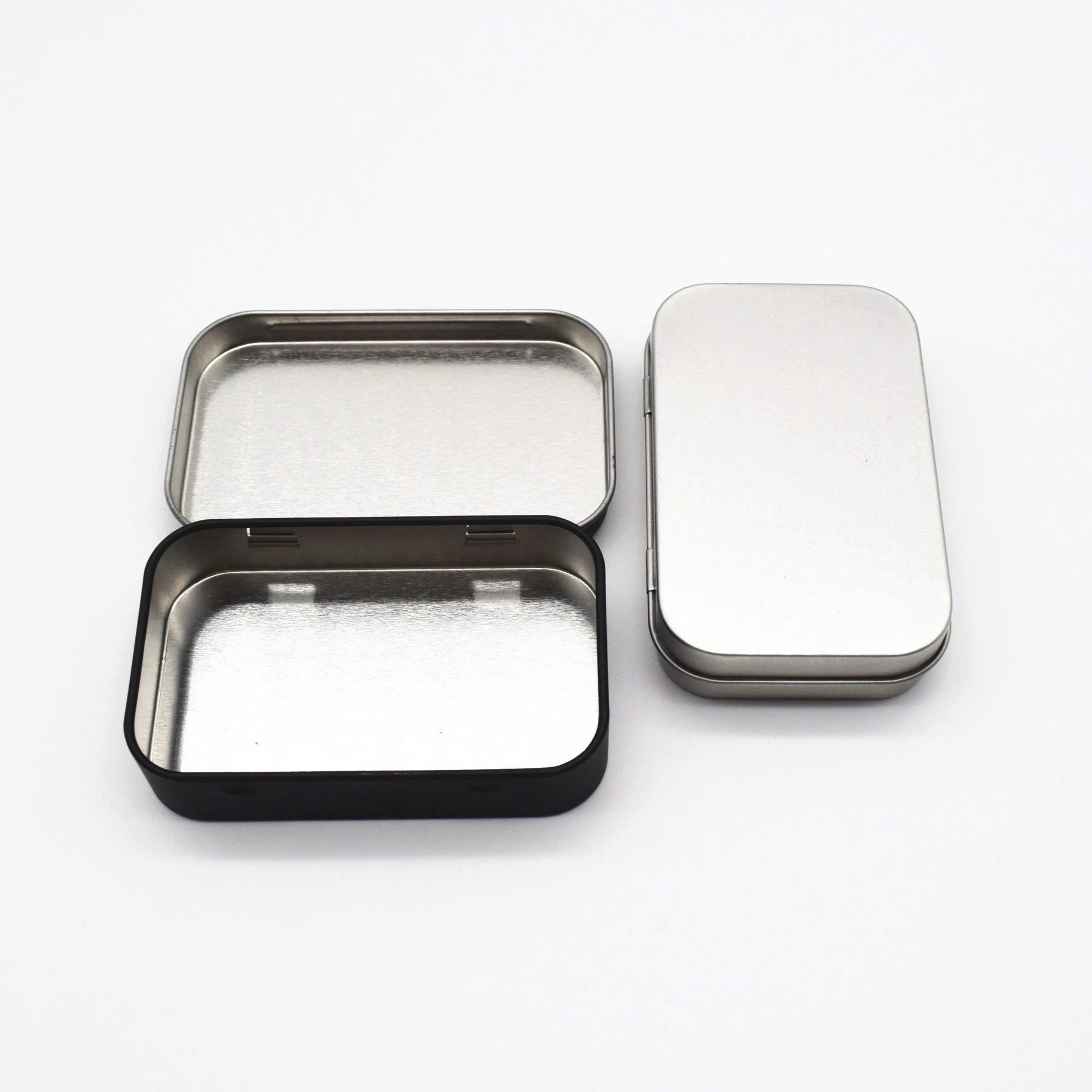 Mini Rectangular Hinged Tin Box – Metal Storage Container Mini Tin Storage Box Zpaxo