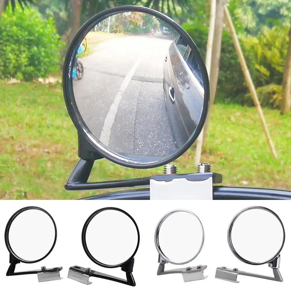 ABS Car Front Wheel Blind Zone Mirror 360 Degree Wide Angle Rotation Zpaxo