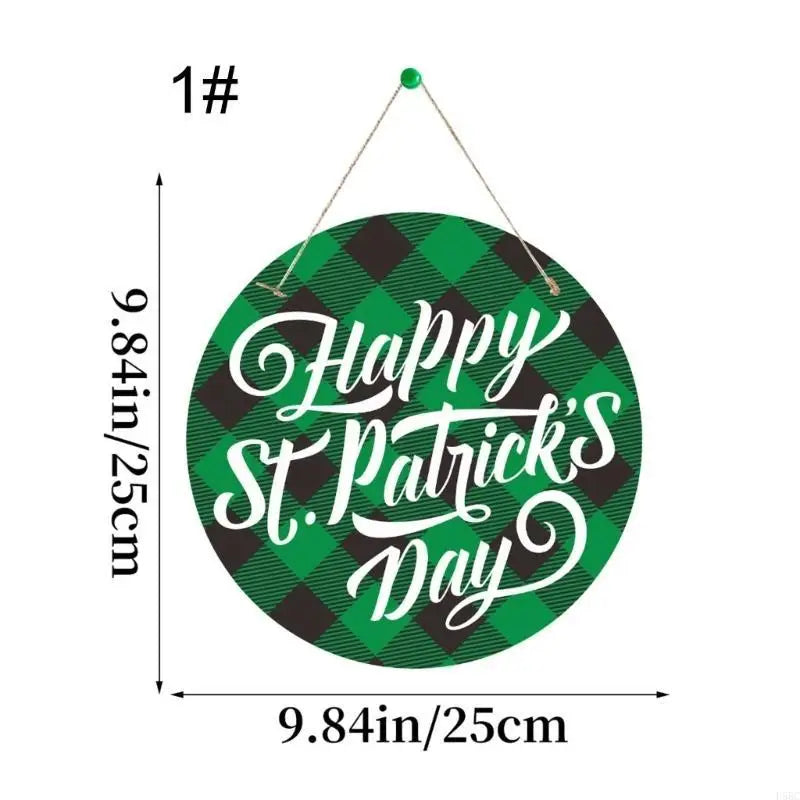 Easy Install Shamrock Porch Hanging Welcome Door Sign Holiday