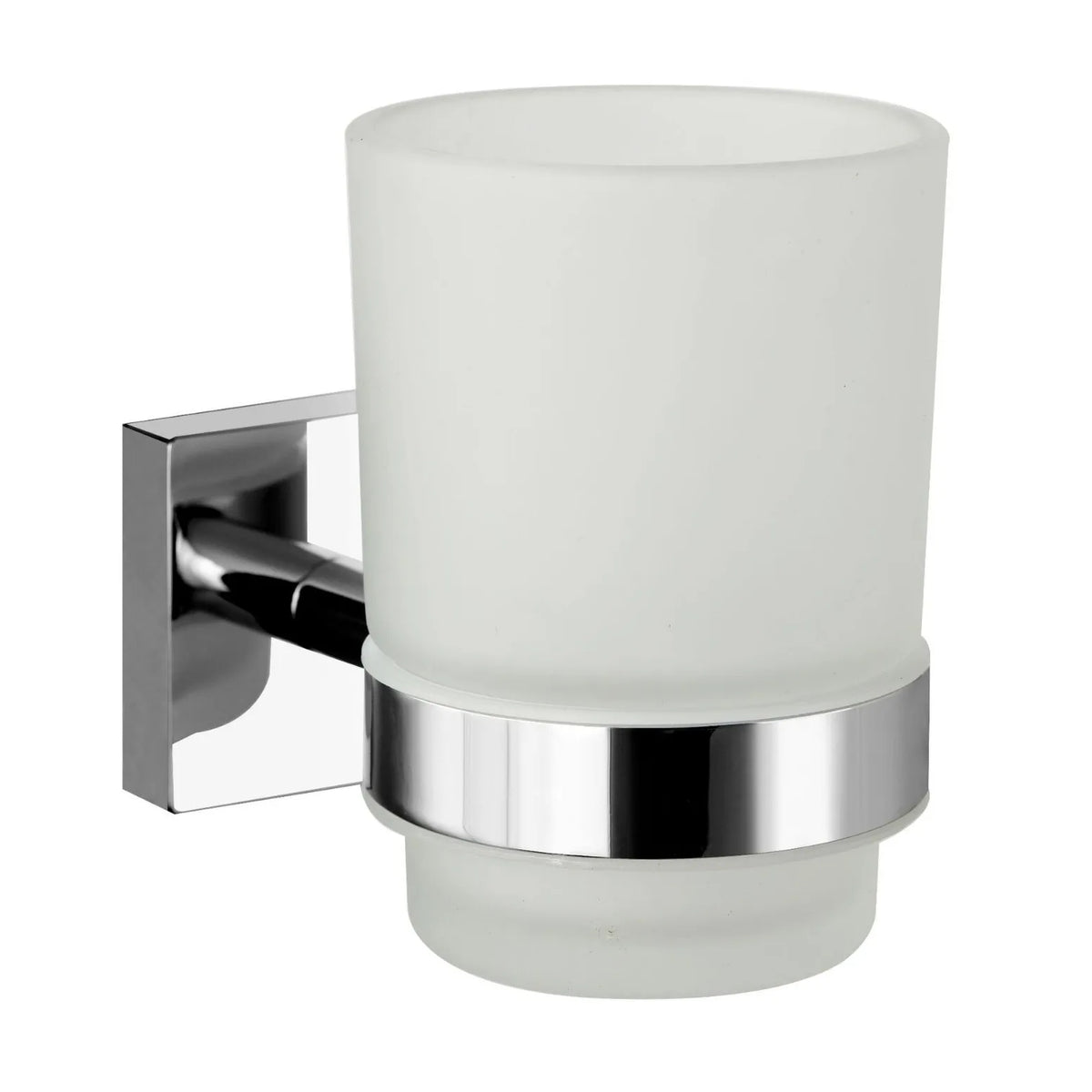 Toothbrushing Cup Bathroom Supplies Double Tumbler Cup Holder Toothbrush Holder Wall Mount Cup Strong Anti-Fall Bath Accessori Zpaxo Square Single Holder