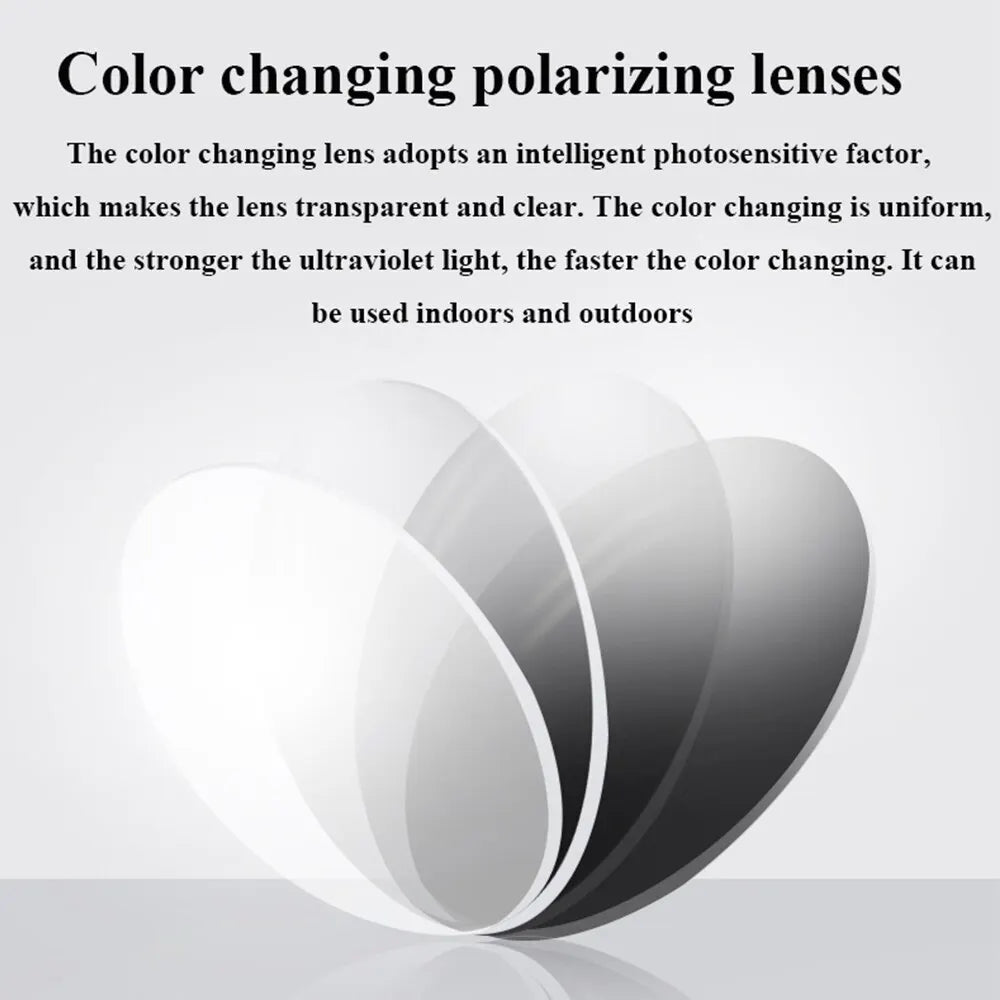 Photochromic Sunglasses Men Polarized Driving Chameleon Glasses Male Zpaxo