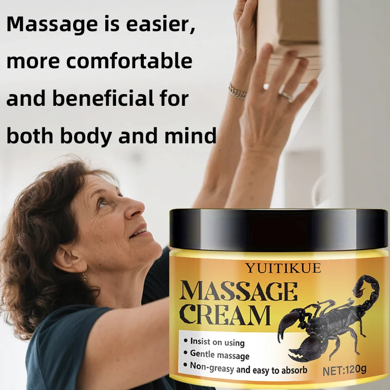 YUITIKUE Body Massage Cream 120g – Moisturizing & Non-Sticky Body Massage Cream Zpaxo