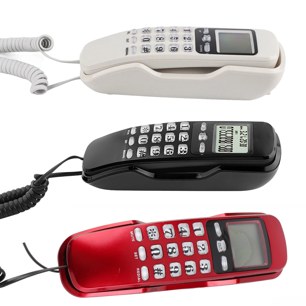Home Telephone Mini Wall Office Hotel Incoming Caller ID LCD Display