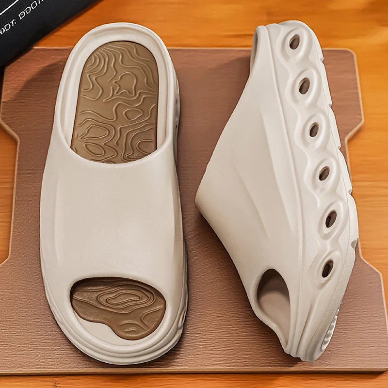 Men's Slippers Comfortable Lightweight Soft Sole Casual Slides Indoor