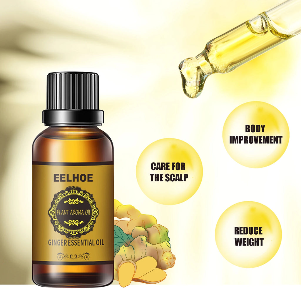 Ginger Essential Oil Slimming Massage – Anti-Cellulite Body Oil Slimming Massage Oil Zpaxo