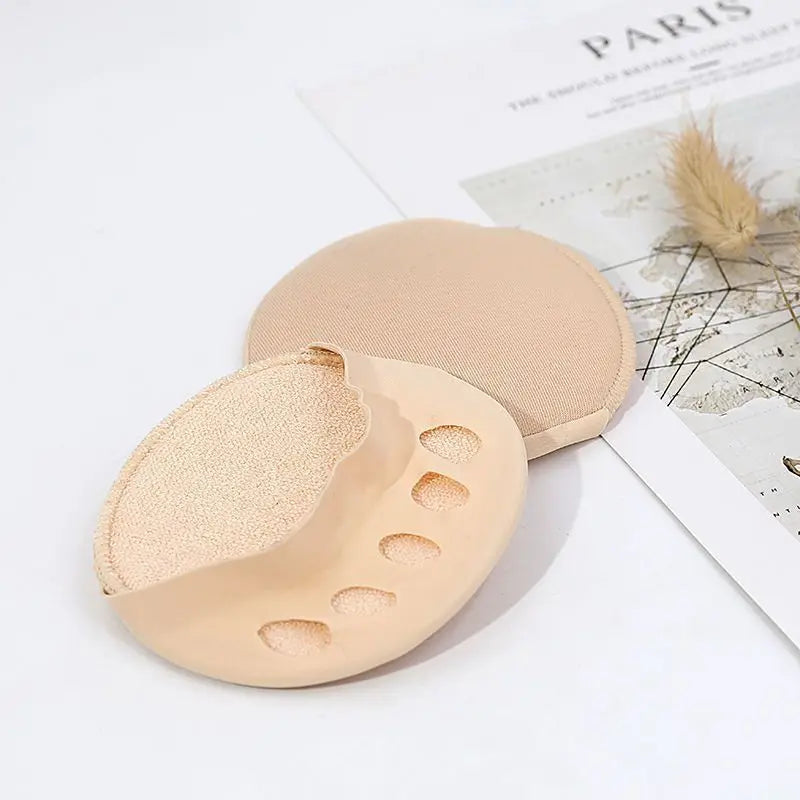 1 2Pairs Front Palm Rest Anti Slip Half Pad Heels Foot Invisible Sock
