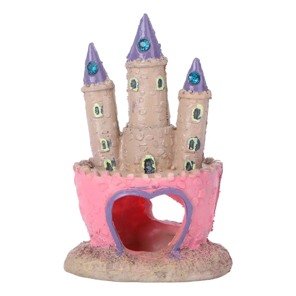 Cartoon Castle Aquarium Decoration Fish Tank Ornament Resin Material