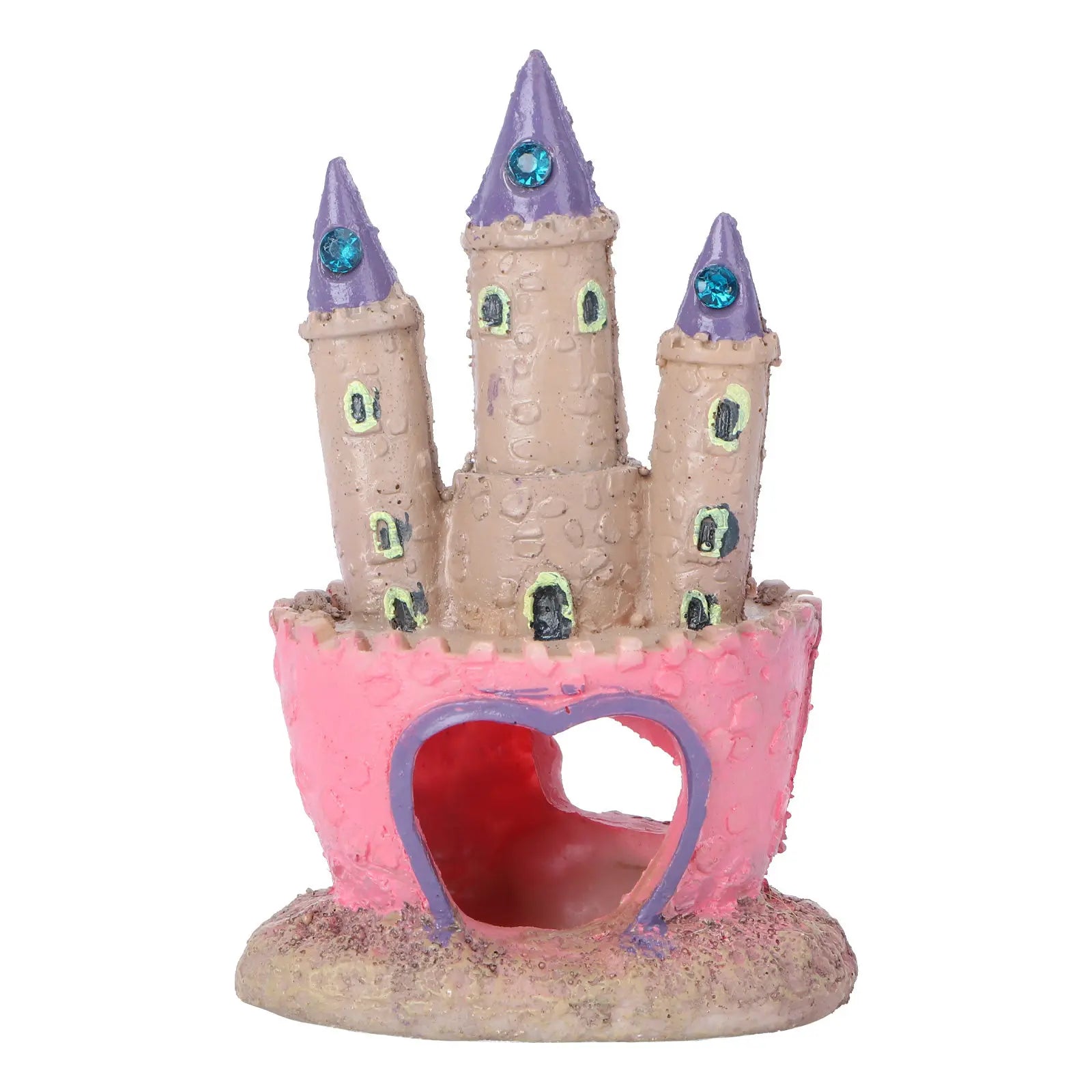 Cartoon Castle Aquarium Decoration Fish Tank Ornament Resin Material