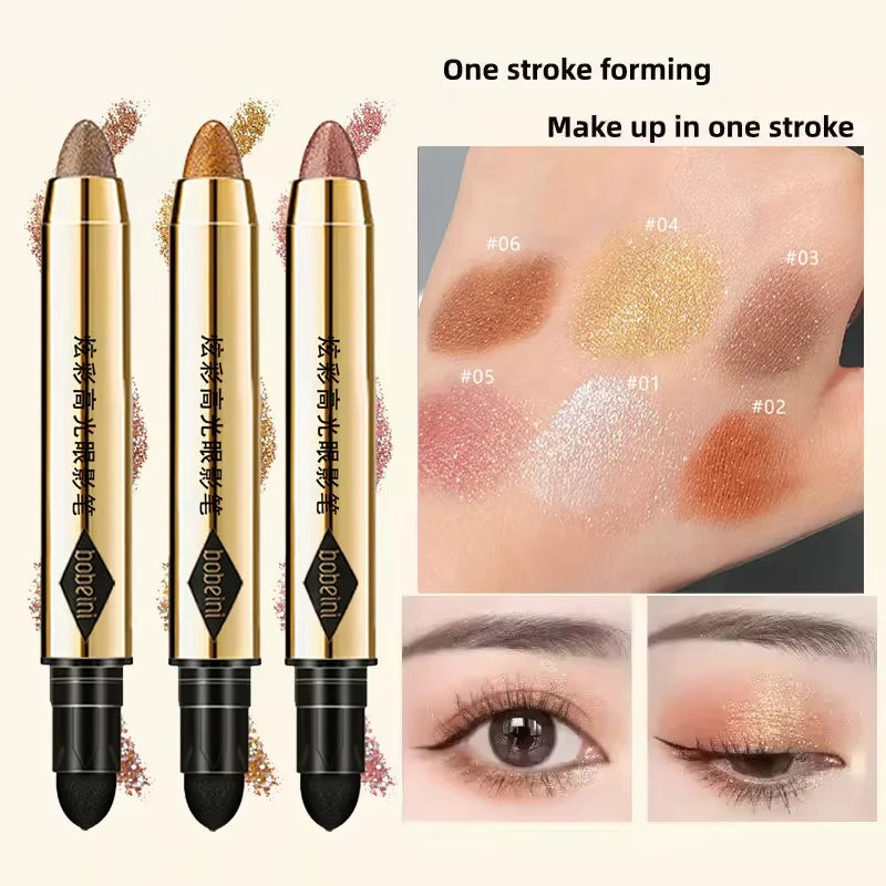 Six-color Light-colored Eyeliner Pen Silk Pearl Finish Dazzling Zpaxo