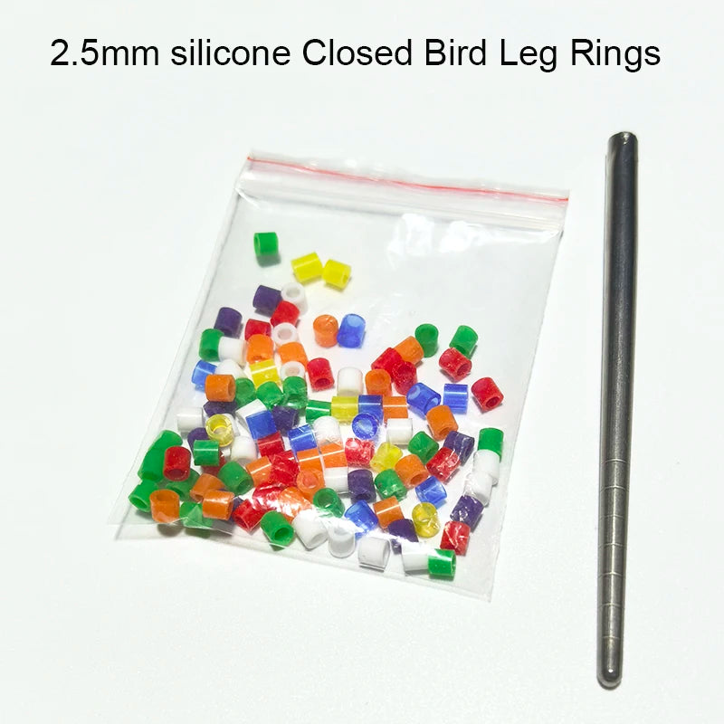 Bird Foot Rings Parrot Finch Canary Gouldian Diameter Ring Leg Bands Zpaxo MULTI