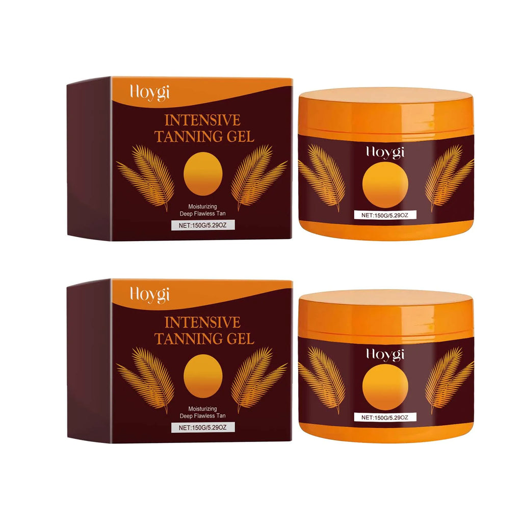 Hoygi Sunless Self Tanning Gel – Natural Bronzer Face & Body Self Tanning Gel Zpaxo 2 x 150ml Boxed