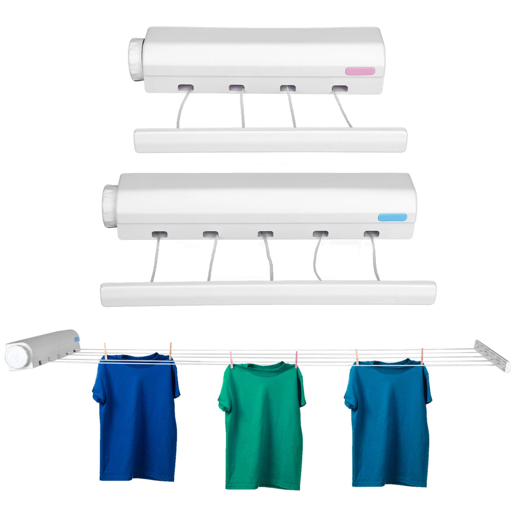 Telescopic Retractable Clothesline Clothes Drying Rope Hanger Indoor
