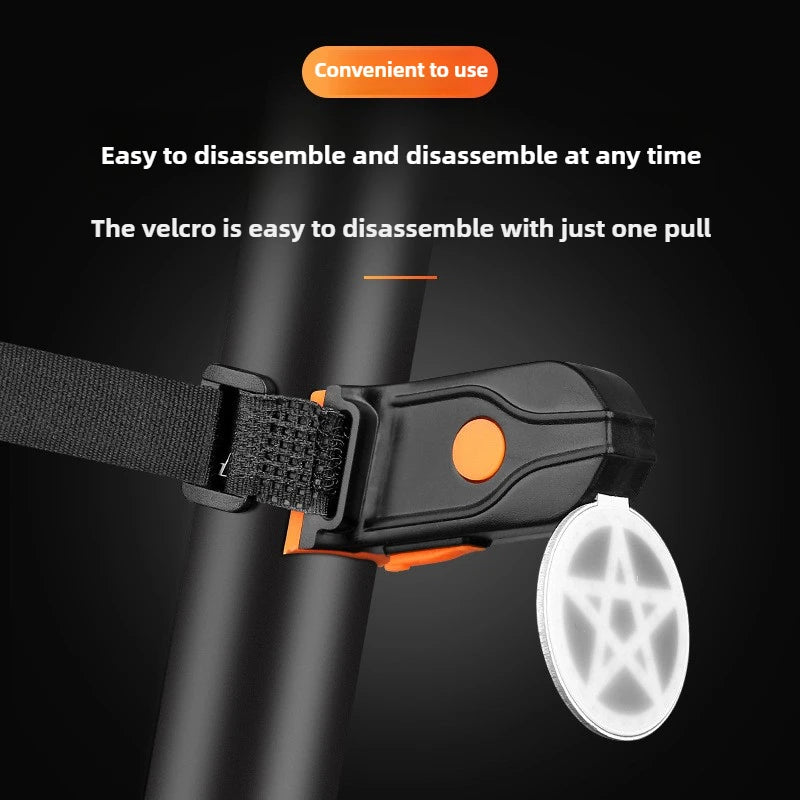 Creative Bicycle Taillights USB Charging Mountain Lights Night Road Bike Riding Equipment Accessories High Brightness Taillights Zpaxo