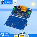 XH-M411 Solar Power Boost Converter: 3-35V Input to 5-45V Adjustable Output with Digital Voltmeter Zpaxo Default Title