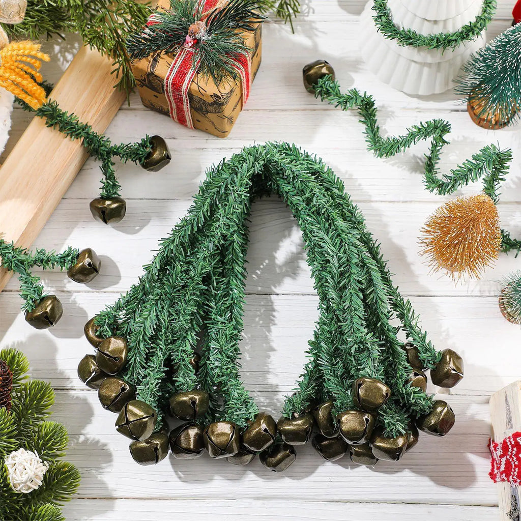 Banister Garland Ties Ribbon Hanger Reusable Bells Stairs Christmas