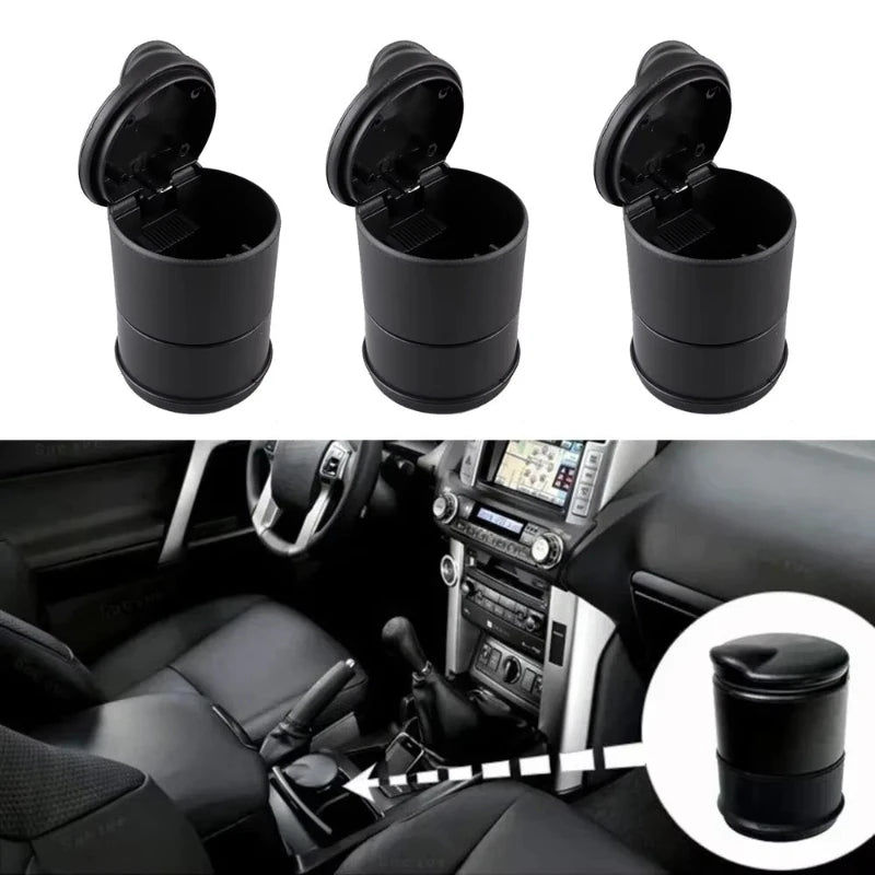 Universal Car Ashtray Cup Holder – Smokeless Coin & Trash Container