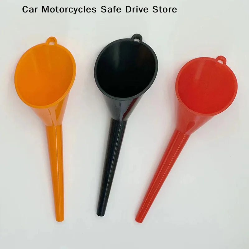CMCar Long Stem Funnel Gas Oil Fuel Filling Tools Anti-splash Plastic