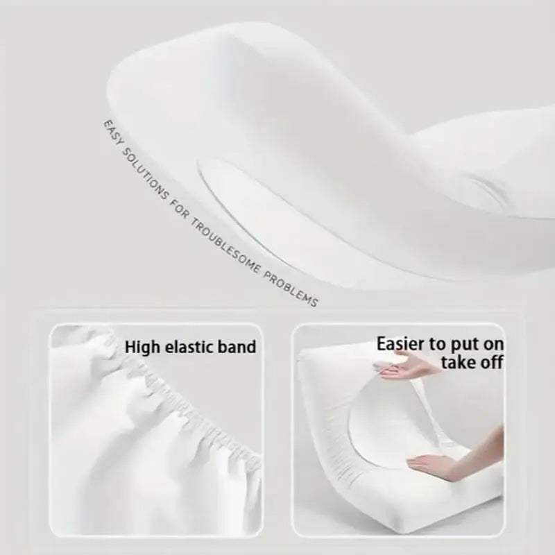 4PCS Disposable Pillowcase Set, Dirt-Proof & Breathable, Universal Fit for Hotel, Beauty Salon, Travel - No Pillow Core Included Zpaxo