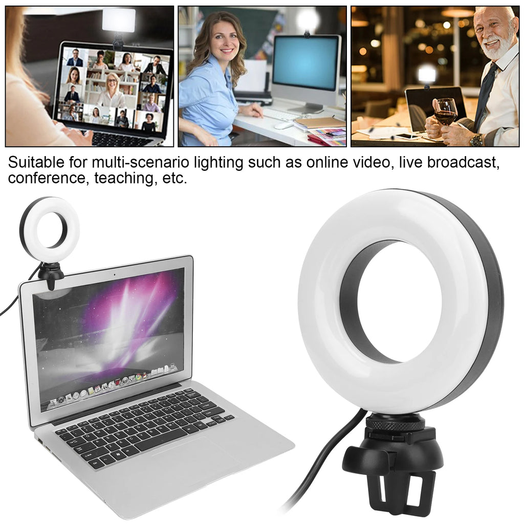 LED Camera Light Round Fill YT 48 Online Meeting Live Streaming Vlog