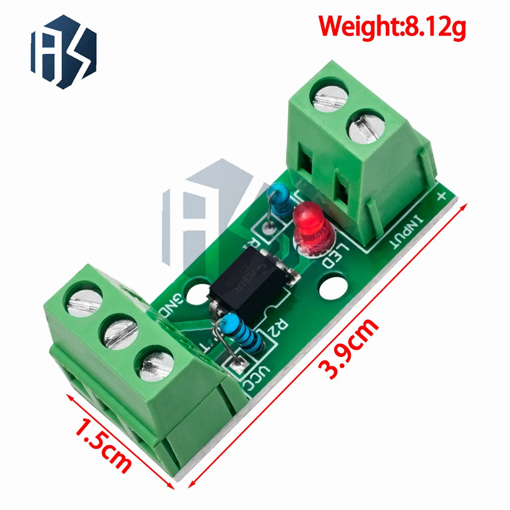 PC817 EL817 1-Channel Optocoupler Isolation Module 3 3V-5V 12V 24V Zpaxo