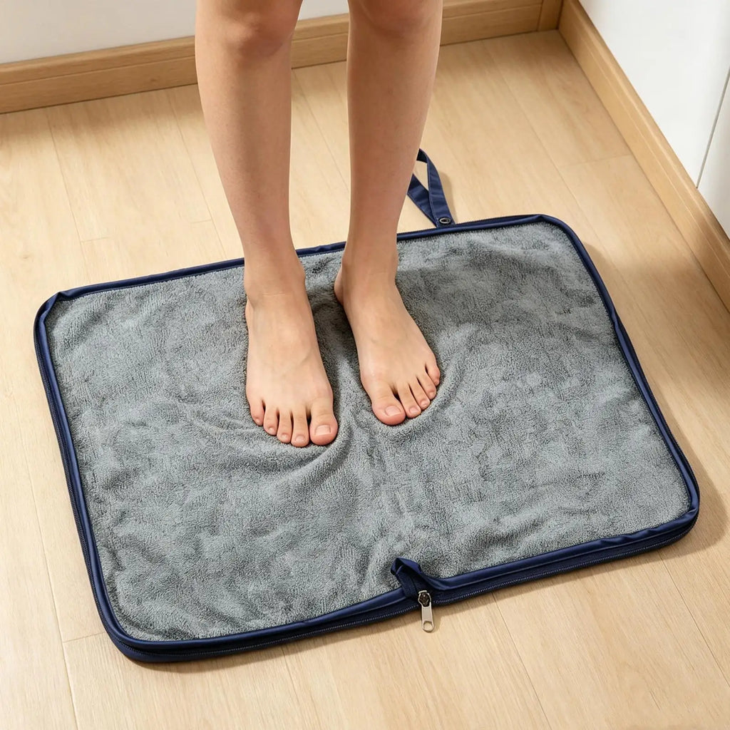 1PC Zipper Closure Towel Wet Bag Leak-proof Diaper Bag Dry And Wet Separation Swimming Suit Pouch Handle Swim Bag Pouches Zpaxo