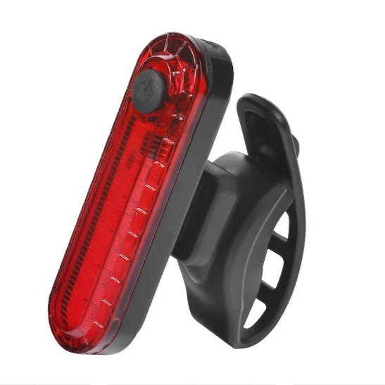 Outdoor Mountain Bike Riding Equipment USB Bike Charging Tail Lights Night Riding Lightweight Warning Lights Bike Accessories Zpaxo red