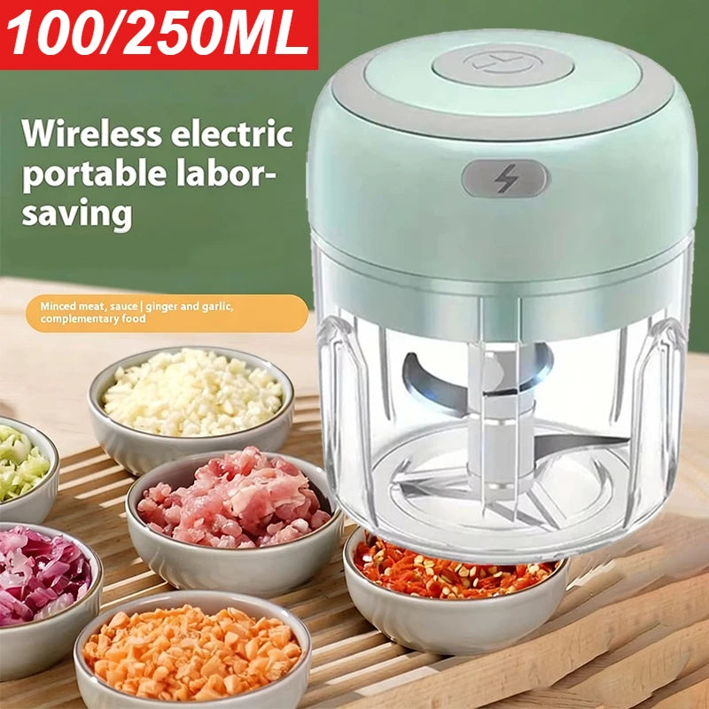 USB Electric Mini Food Chopper – Garlic Masher & Veggie Grinder Electric Food Chopper Zpaxo
