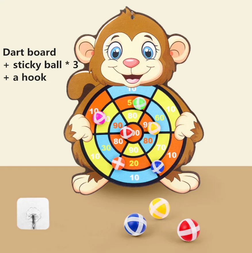 Montessori Dart Board Target Sports Game Toys Children 4 6 Years Old