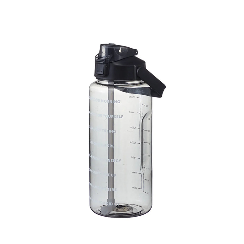 2 Liters Water Bottle Cups Time Marker Reusable Outdoors Sports